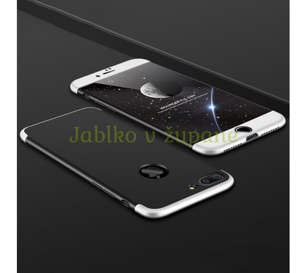 360° kryt Armor iPhone 7 Plus/8 Plus - strieborný
